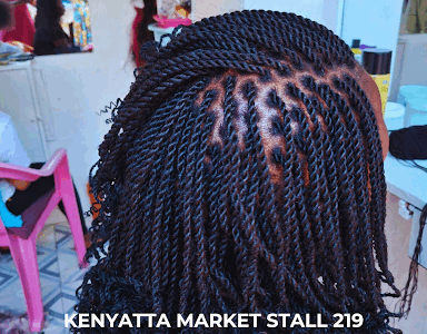 Kenyatta Market Mumbua Hair Salon Stall 219
